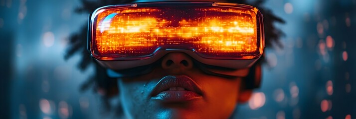 Poster - Futuristic AI-powered virtual reality simulations designed for controlling,manipulating,and dominating human behavior and decision-making.