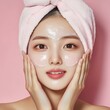 © Nataliia - korean model with cosmetic face mask