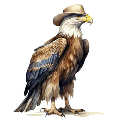 Wall Mural - bald eagle isolated on white