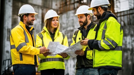 The Team Discussing Construction Plans