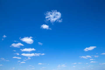Wall Mural - sky background with tiny clouds. blue sky . nature background