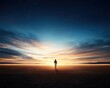© CHA - A person walking towards a glowing horizon, symbolizing the future filled with positivity.