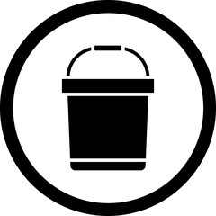 Wall Mural - Bucket Icon Design