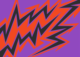 Wall Mural - simple background with various lightning pattern