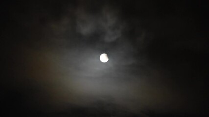 partial lunar eclipse full moon and lunar eclipse full moon between the clouds super moon 2024 moon 