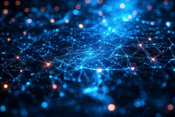 Digital Technology background of data and network