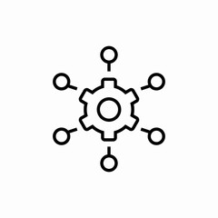 process automation icon sign vector