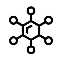 microservices icon representing technology and connectivity in a modern design