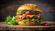 © Sayfar - mouth-watering burger on a plate