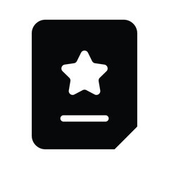 Sticker - A certificate with a star symbolizing awards, recognition, or achievement