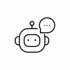 smart chatbot icon sign vector