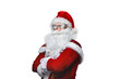 © Igor - Cool Santa Claus is in sunglasses with arms crossed. Isolated in free png Background