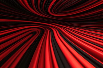 Wall Mural - a captivating abstract design featuring swirling lines in shades of red and black, evoking a sense o