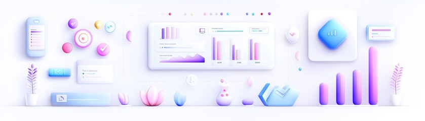 Clean Flat Design for Risk Management Tool