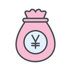 Sticker - Yen Vector Icon