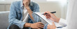 © Pormezz - mental health care therapy concept, psychologist counseling to anxiety patient and giving guidance mental therapy care to cure mental health.