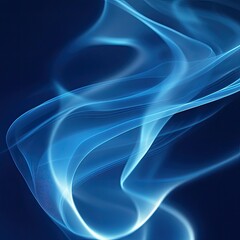 Wall Mural - a mesmerizing blue smoke wave design, illustrating movement and fluidity, perfect for background or 