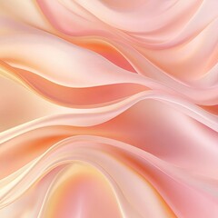 Wall Mural - Soft pastel waves flowing together, creating a serene and elegant abstract background suitable for various applications.