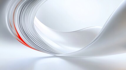 Sticker - Abstract Swirling White and Red Texture Wallpaper,  represents flow, movement, energy, dynamism, and modern design.