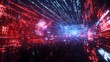 © Jakkarin - Immersive 5G Future: Futuristic Concert with Holographic Artists in Ray Tracing Digital Illustration