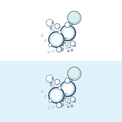 Wall Mural - bubble logo icon vector template