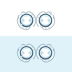 Wall Mural - bubble logo icon vector template
