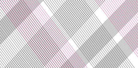 Abstract thin parallel wave diagonal gray gradient line. Vector diagonal stripe line. White stripe paper texture, minimal vector line, diagonal stripes grid, mesh canvas seamless pattern with dashes 