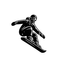 Wall Mural - Snowboarding rider. winter active sports modern design isolated vector illustration 