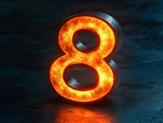 Wall Mural - the number 