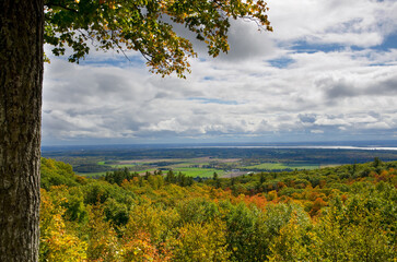 Fall Season Trees View From Gatineau Park Lookout