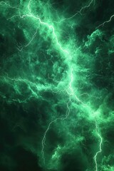 Wall Mural - a dark background with electric sparks and flashes of lightning