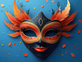 Creative Carnival party mask design templates illustrations to inspire DIY mask-making for the celebration