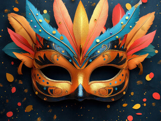 Creative Carnival party mask design templates illustrations to inspire DIY mask-making for the celebration