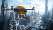 © bihanc - futuristic drone delivery service