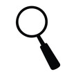 © Vector Store - Magnifying glass icon, vector magnifier or loupe sign.