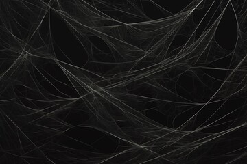 Black background full of spider webs
