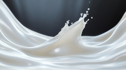 Wall Mural - Splashes of milk