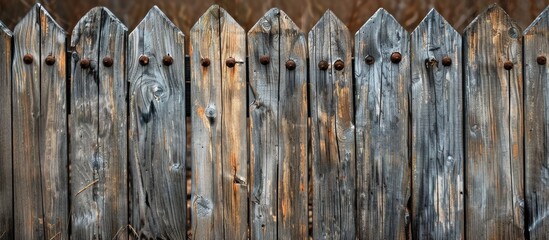 Weathered Wooden Fence