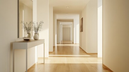 Aufkleber - Bright and Airy Hallway with Modern Decor