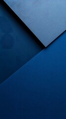 Wall Mural - Blue Paper, Geometric Shapes, Abstract Image, Texture, Pattern Background, Wallpaper, Cover and Screen of Smartphone, PC, Laptop, 9:16 and 16:9 Format