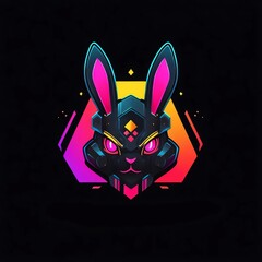 Sticker - Cyberpunk Rabbit Logo