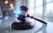 © Dewal - Digital Gavel Symbolizing Law and Technology