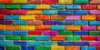 © Indigo Studio - A vibrant tapestry of colorful bricks, each hue a brushstroke on a wall of optimism and creative expression.