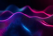 © Mahmud - Abstract digital wave on dark background design. Technology and science concept design. 3D Rendering design