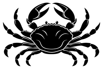 Crab silhouette vector illustration