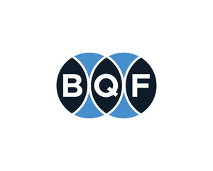 BQF logo design vector template. BQF