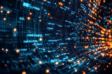 Digital Technology background of data and network