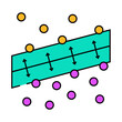 © sevector - support machine svm algorithm line icon vector. support machine svm algorithm sign. isolated symbol illustration