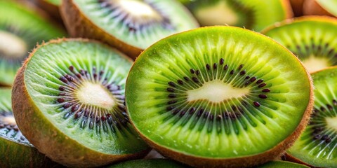 Close up of sliced delicious ripe kiwi fruit, kiwi, fruit, close-up, sliced, delicious, ripe, healthy, fresh, vitamin C