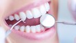 © Chaikit - extreme close-up dental examination, patient's